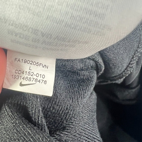 Nike Track Jogger Womens Large Black White PantsSportwear Heritage CD4152-010 - Picture 12 of 13